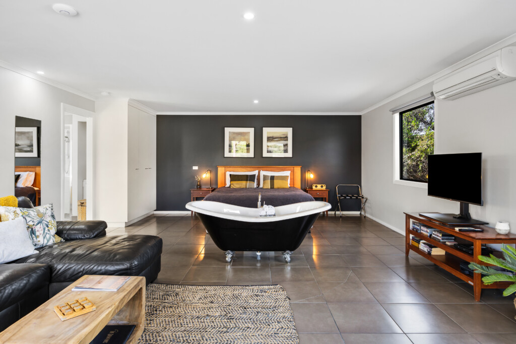 Spacious couples cabins with room to relax